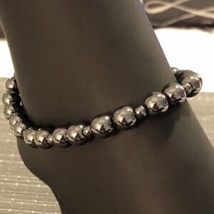Hematite Beaded Handmade Ankle Bracelet